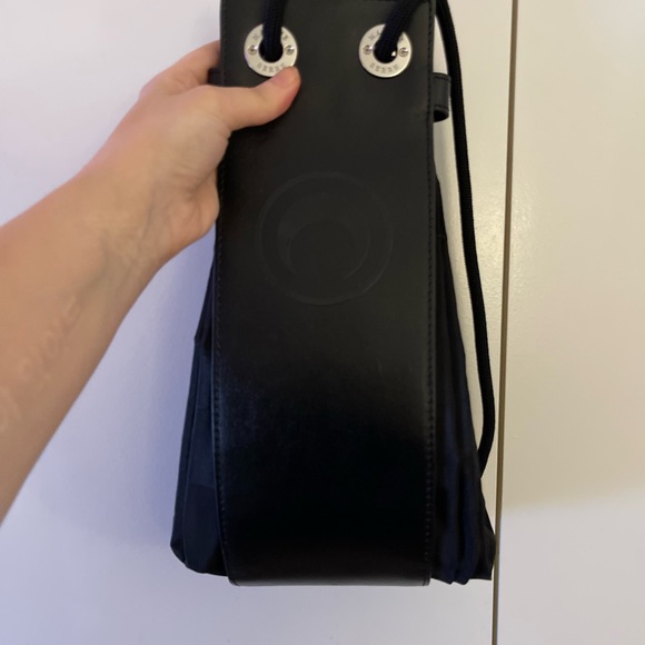 Marine Serre 3 way Leather/Nylon tote - Picture 7 of 9